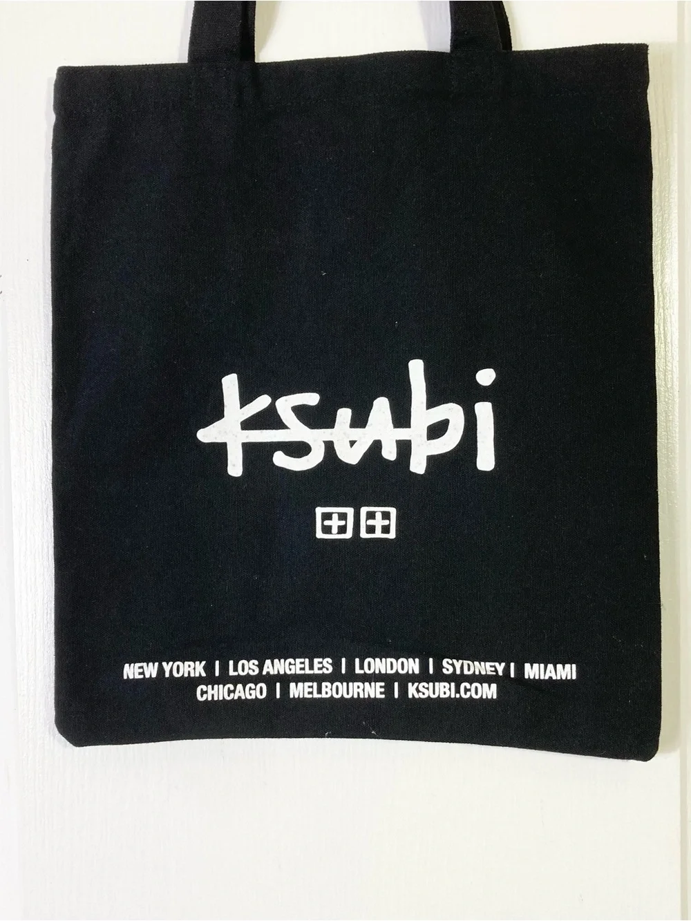 Nwot KSUBI Totebag Black-White Logo